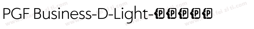 PGF Business-D-Light字体转换
